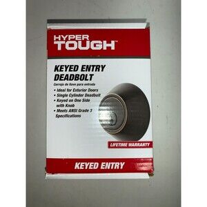 Hyper tough keyed entry deadbolt